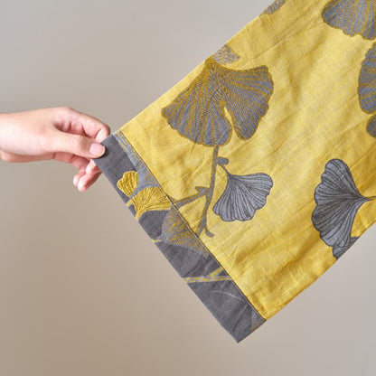 Kimono-Bademantel aus Baumwollgaze und Ginkgo - image 15