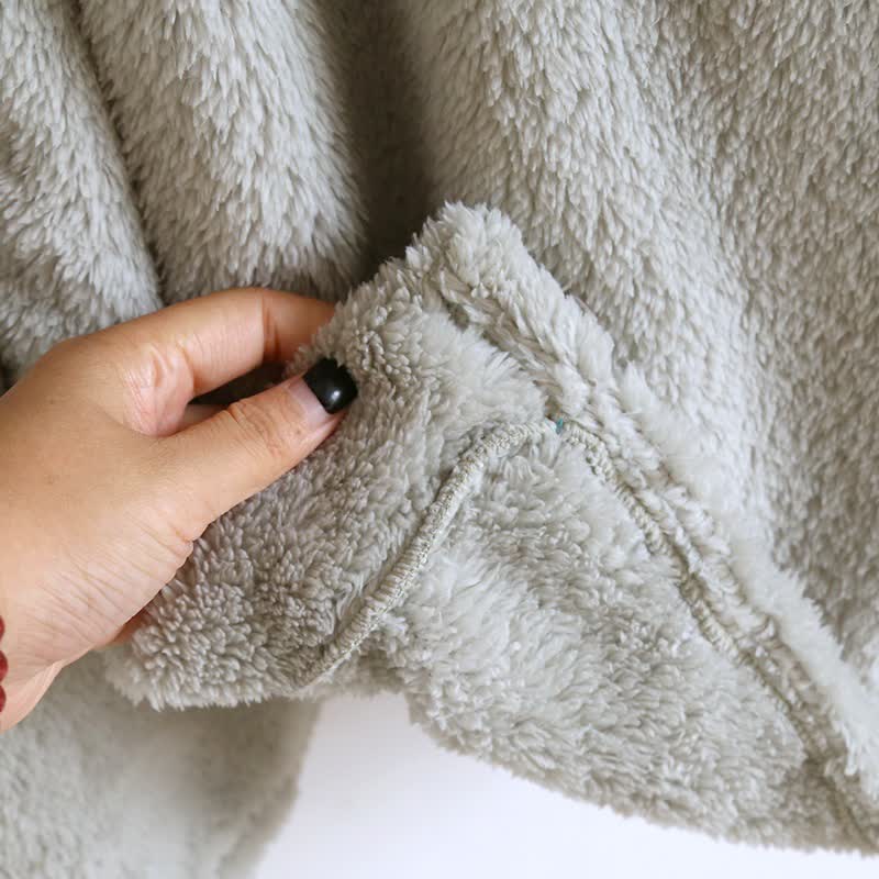 Ownkoti Partner-Bademantel aus Plüsch, einfarbig - image 12