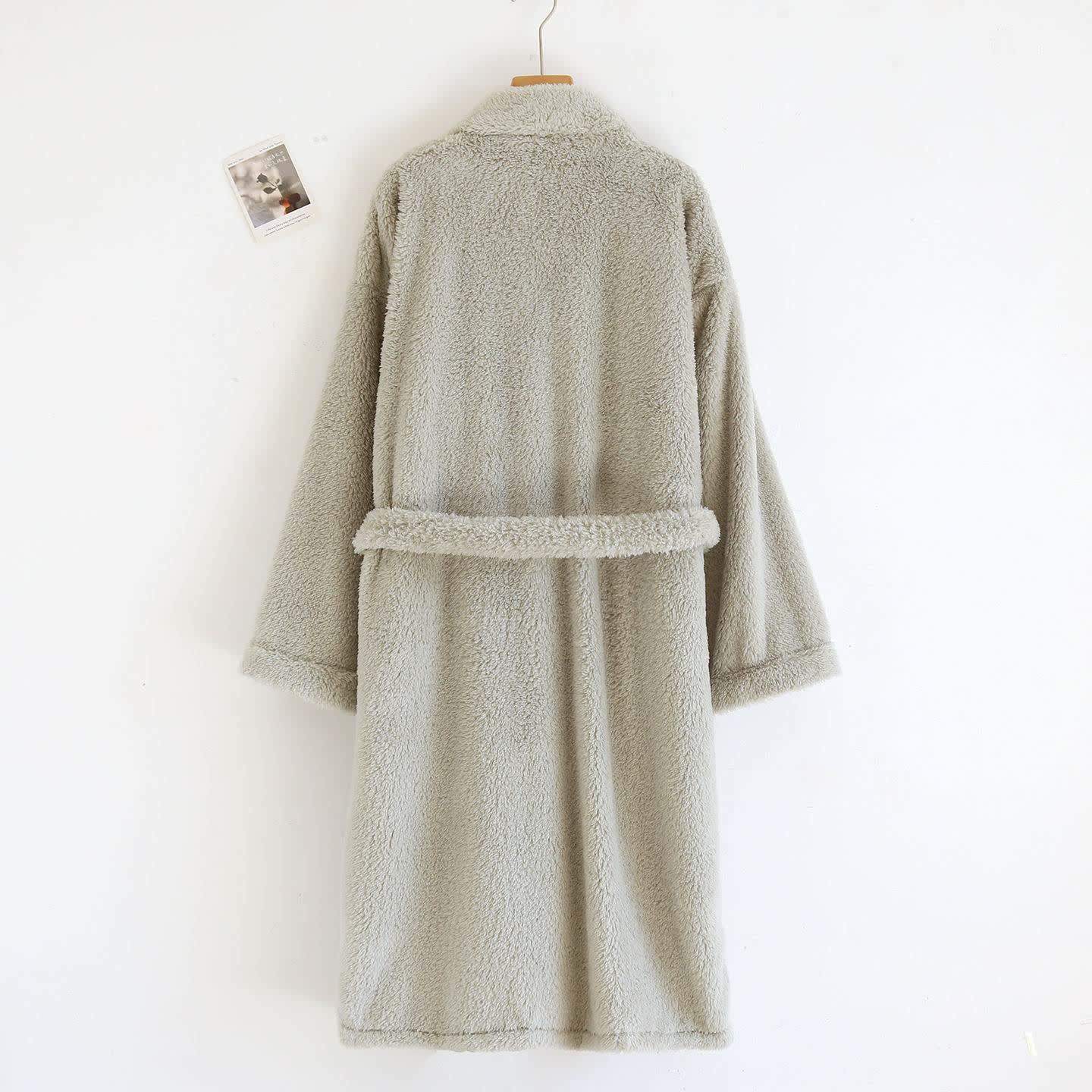 Ownkoti Partner-Bademantel aus Plüsch, einfarbig - image 5