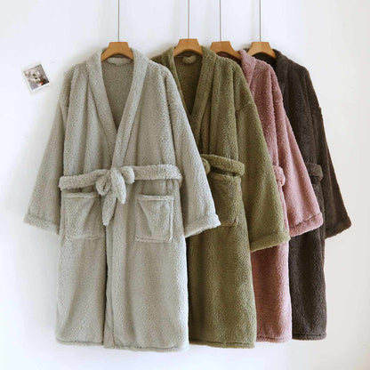 Ownkoti Partner-Bademantel aus Plüsch, einfarbig - image 0