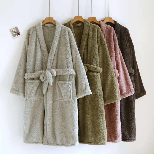 Ownkoti Partner-Bademantel aus Plüsch, einfarbig - image 0