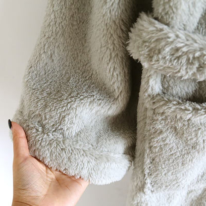 Ownkoti Partner-Bademantel aus Plüsch, einfarbig - image 11