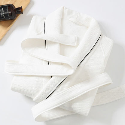 Ownkoti Unisex-Baumwollbademantel, einfarbig - image 14