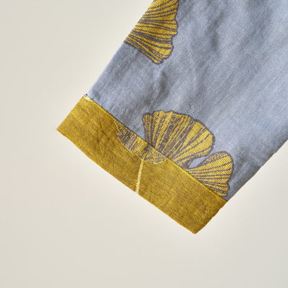 Nachthemd aus Baumwolle im Hanfu-Stil mit Ginkgoblattmuster - image 18