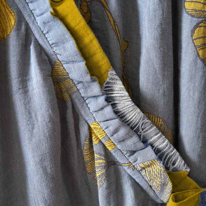 Nachthemd aus Baumwolle im Hanfu-Stil mit Ginkgoblattmuster - image 19