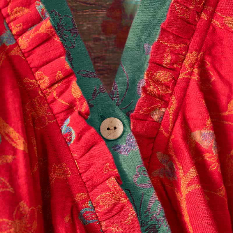 Ownkoti Vintage Schmetterling Hanfu inspiriertes Baumwoll-Nachthemd - image 1