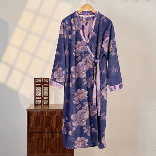 Ownkoti Traumhaftes, florales, Hanfu-inspiriertes Baumwoll-Nachthemd - XL - image 0