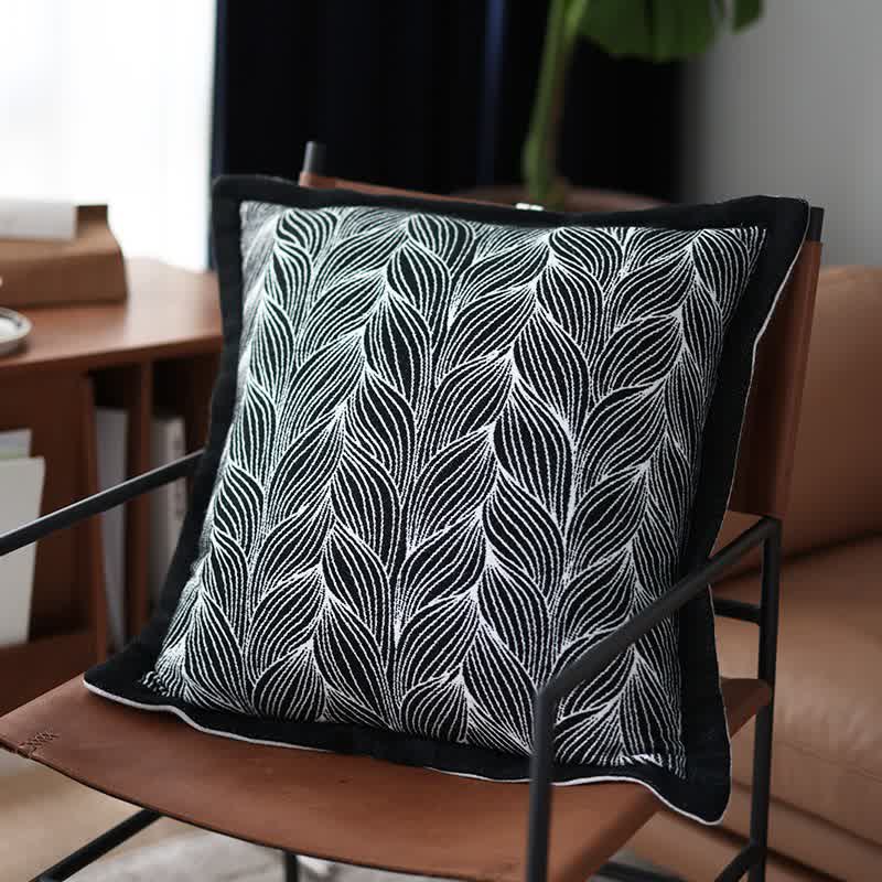 Ownkoti Künstlerische Blattstrickdecke - image 13