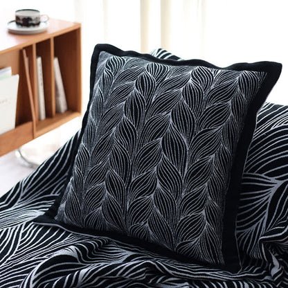 Ownkoti Künstlerische Blattstrickdecke - image 11