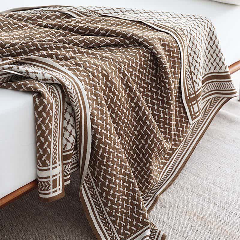 Ownkoti Strickdecke im nordischen Stil - Dunkelbraun - Decke - 130cm x 220cm - image 10