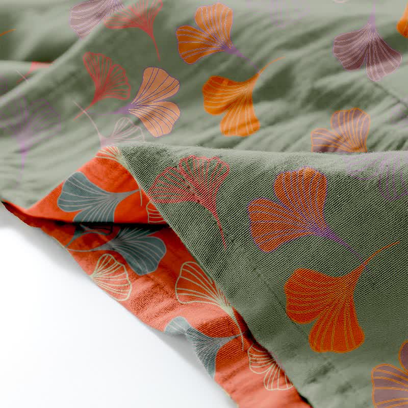 Kimono-Loungewear-Set aus Ginkgo-Baumwollgaze - image 35