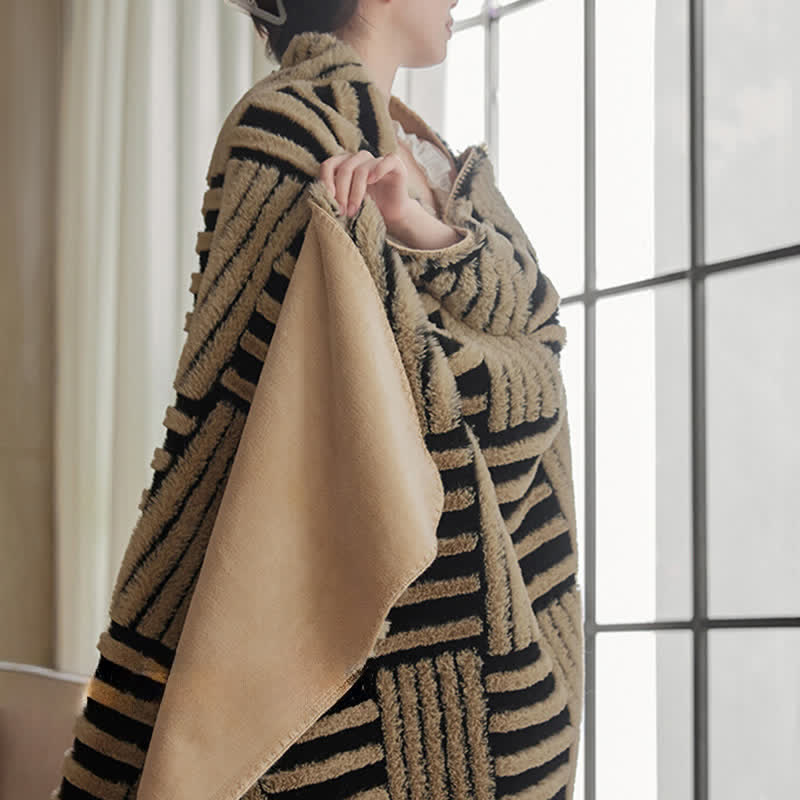 Ownkoti Jacquard-Fleecedecke mit geometrischem Muster - image 13