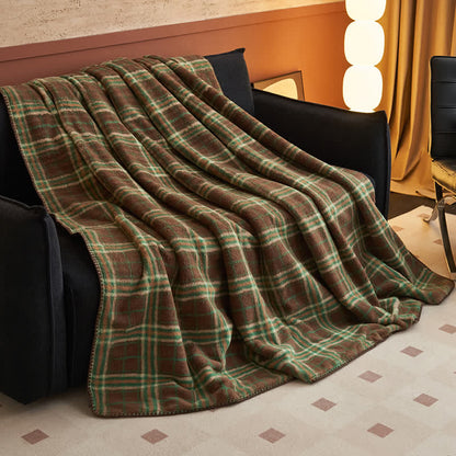 Ownkoti Wendbare Fleecedecke im klassischen Karomuster – vielseitig verwendbar - image 12