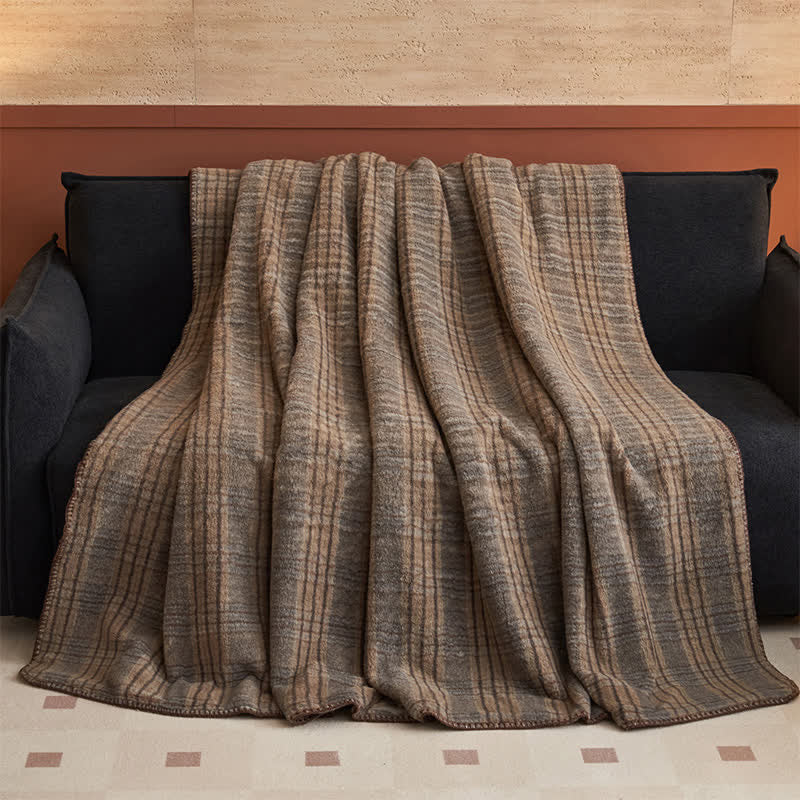 Ownkoti Wendbare Fleecedecke im klassischen Karomuster – vielseitig verwendbar - image 18