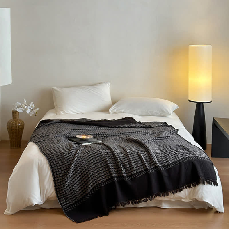 Ownkoti Vintage Baumwoll-Jacquard-Mehrzweckdecke - image 19