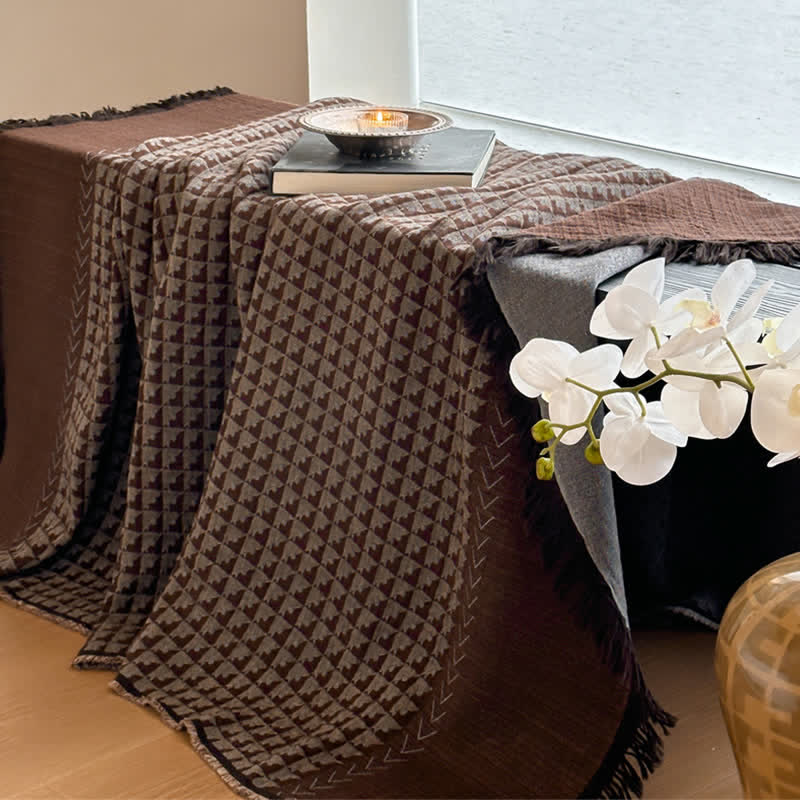 Ownkoti Vintage Baumwoll-Jacquard-Mehrzweckdecke - image 30