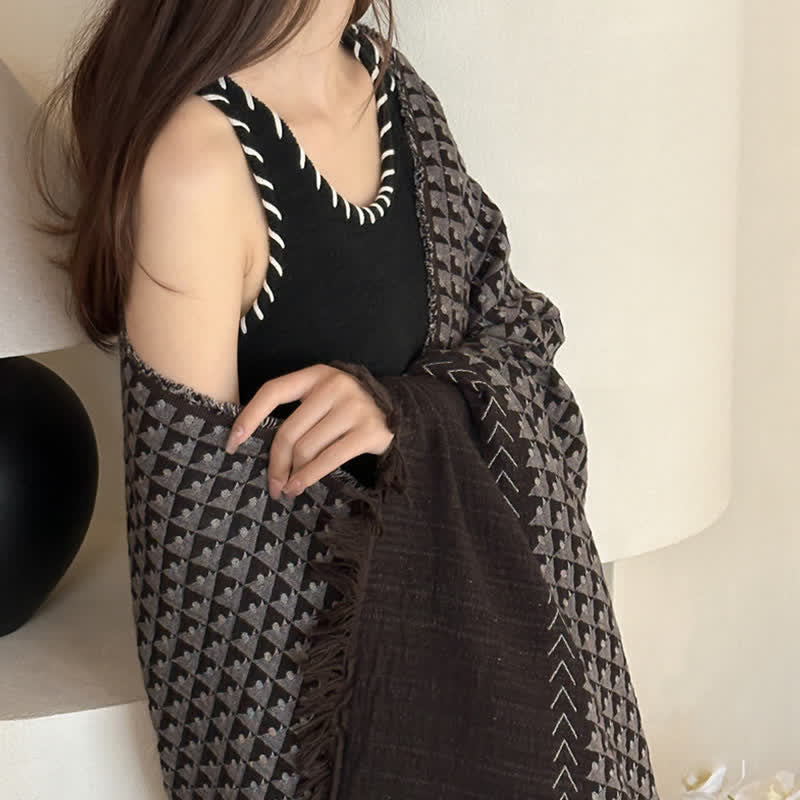 Ownkoti Vintage Baumwoll-Jacquard-Mehrzweckdecke - image 20