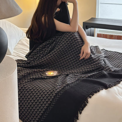 Ownkoti Vintage Baumwoll-Jacquard-Mehrzweckdecke - image 21