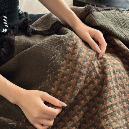 Ownkoti Vintage Baumwoll-Jacquard-Mehrzweckdecke - image 16