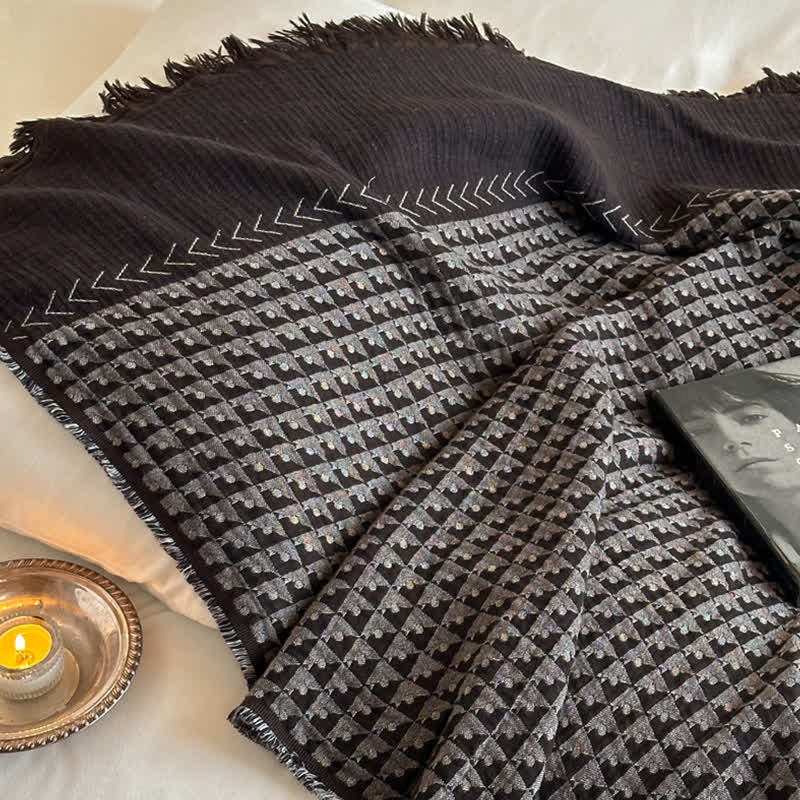 Ownkoti Vintage Baumwoll-Jacquard-Mehrzweckdecke - image 22