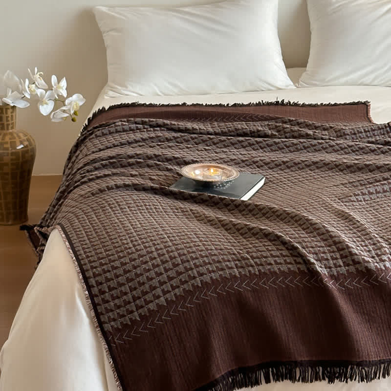 Ownkoti Vintage Baumwoll-Jacquard-Mehrzweckdecke - image 28