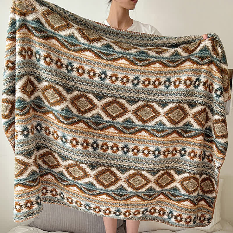 Ownkoti Flauschige Fleecedecke im Bohemian Chic - image 4