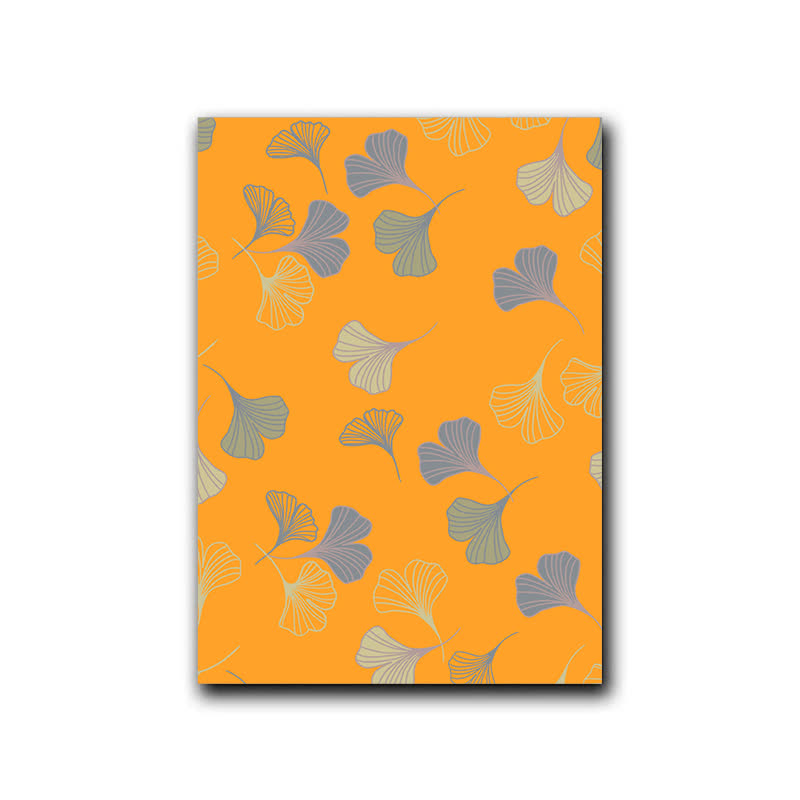 Ownkoti Golden Whisper Ginkgoblatt Dekorative Malerei - Orange - 40cm x 60cm - image 9