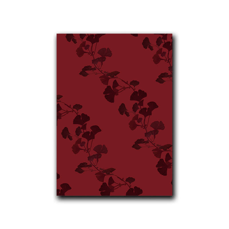 Ownkoti Großes Ginkgoblatt Dekoratives Gemälde - Rot & Schwarz - 40cm x 60cm - image 7