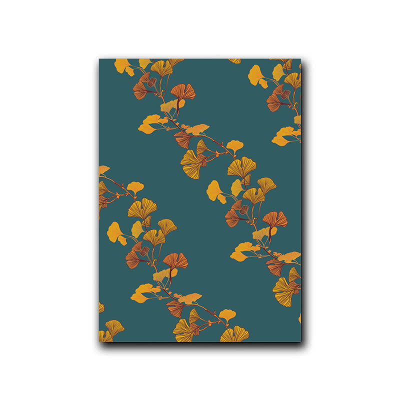 Ownkoti Großes Ginkgoblatt Dekoratives Gemälde - Blau - 40cm x 60cm - image 3