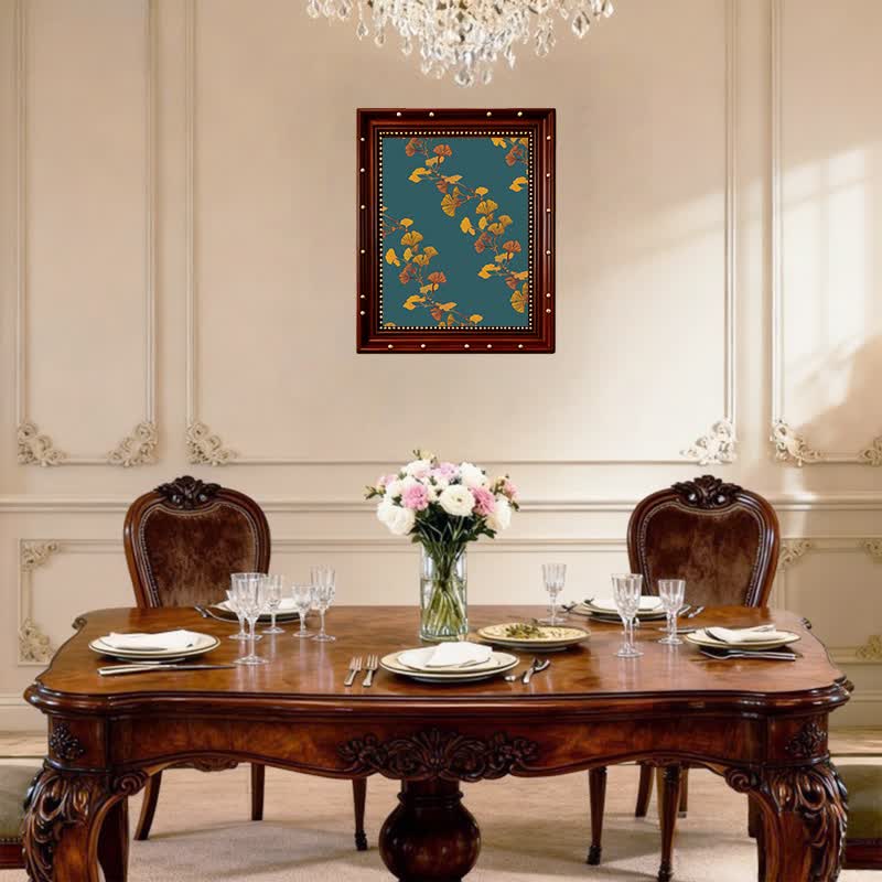 Ownkoti Großes Ginkgoblatt Dekoratives Gemälde - image 2