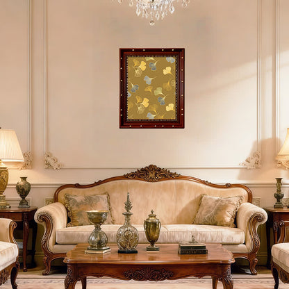 Ownkoti Golden Whisper Ginkgoblatt Dekorative Malerei - image 1