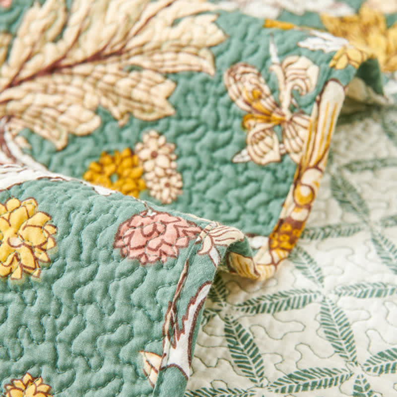 Ownkoti William Morris Floral Stepp-Tagesdecken-Set (3-teilig) - image 6