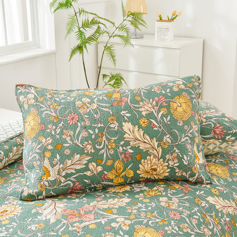 Ownkoti William Morris Floral Stepp-Tagesdecken-Set (3-teilig) - image 5