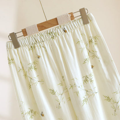 Ownkoti Orientalisch inspirierte Loungewear aus Bambus-Baumwolle mit Schmetterlingsmotiv - image 9