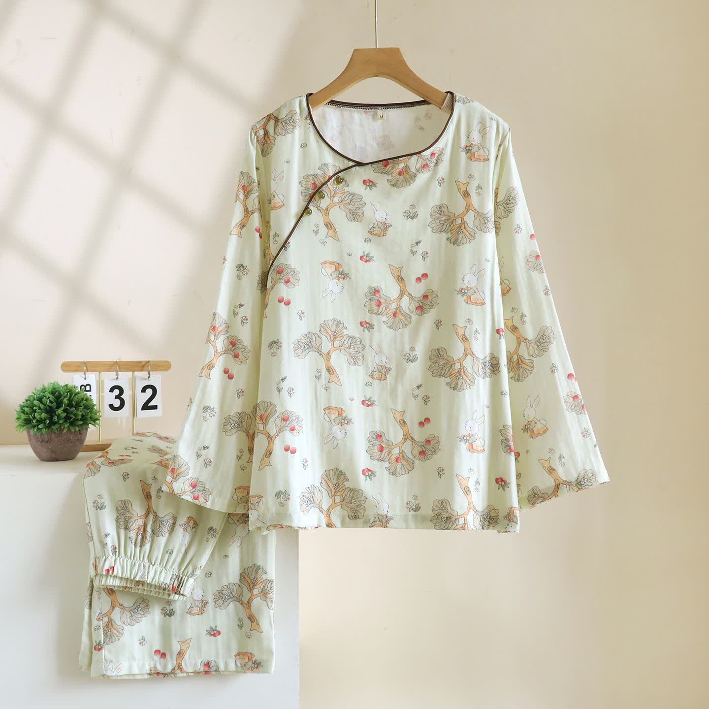 Ownkoti Loungewear aus orientalisch inspirierter Apple Rabbit Baumwolle - XL - image 0