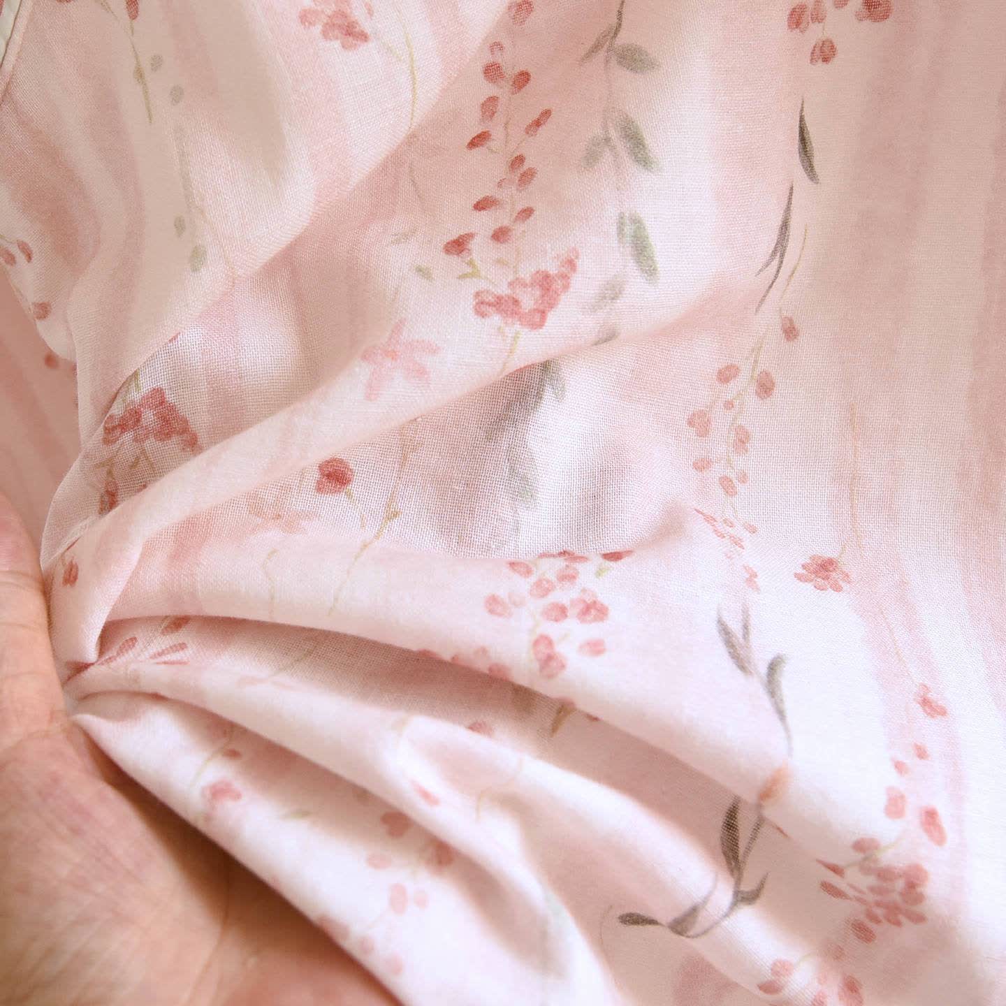 Ownkoti Orientalisch inspirierte gestreifte Loungewear aus Baumwolle mit Blumenmuster - image 10