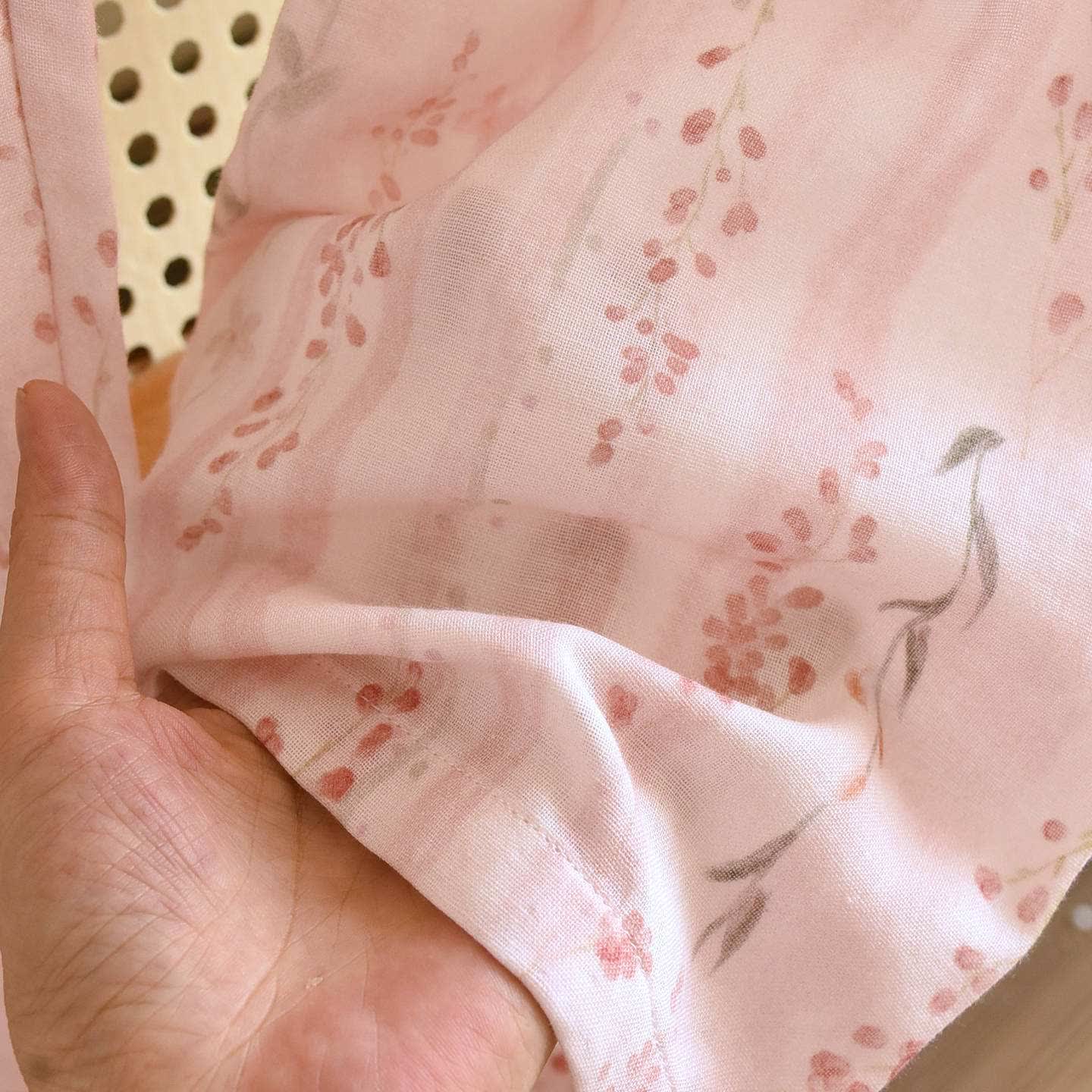 Ownkoti Orientalisch inspirierte gestreifte Loungewear aus Baumwolle mit Blumenmuster - image 5