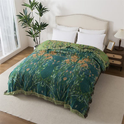 Ownkoti Lily Baumwollgaze-Quasten-Steppdecke - image 1