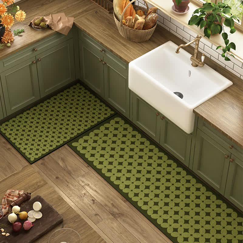 Ownkoti Diatom Mud Vintage wasserabsorbierender Küchenteppich - 60cm x 90cm+ 60cm x 180cm - image 0