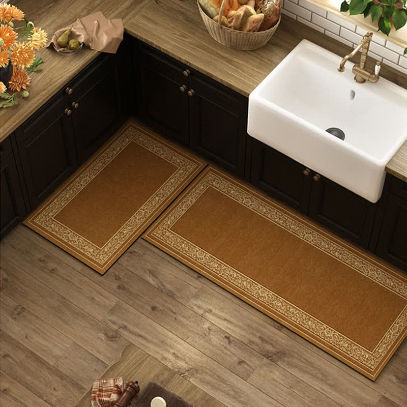 Ownkoti Diatom Mud Vintage Brown Küchenteppich - 60cm x 90cm+ 60cm x 180cm - image 0