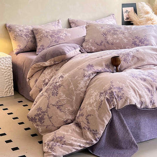 Ownkoti Bettwäsche-Set mit Vintage-Blumenmuster (4-teilig) - 220cm x 240cm - image 0