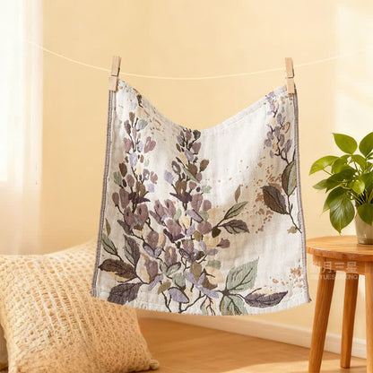 Ownkoti Elegantes, saugfähiges Küchenhandtuch aus Baumwolle mit Blumenmuster - image 4