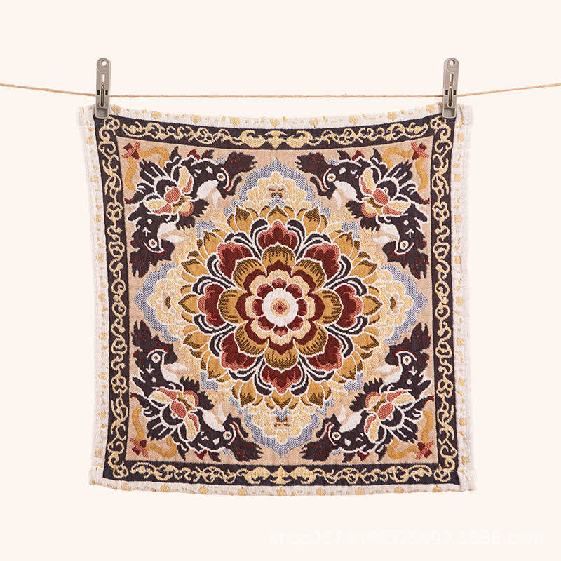 Ownkoti Retro Floral Baumwoll-Küchenhandtuch, saugfähig - image 4