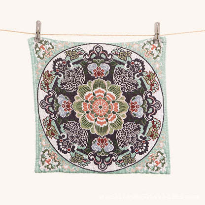 Ownkoti Retro Floral Baumwoll-Küchenhandtuch, saugfähig - image 2
