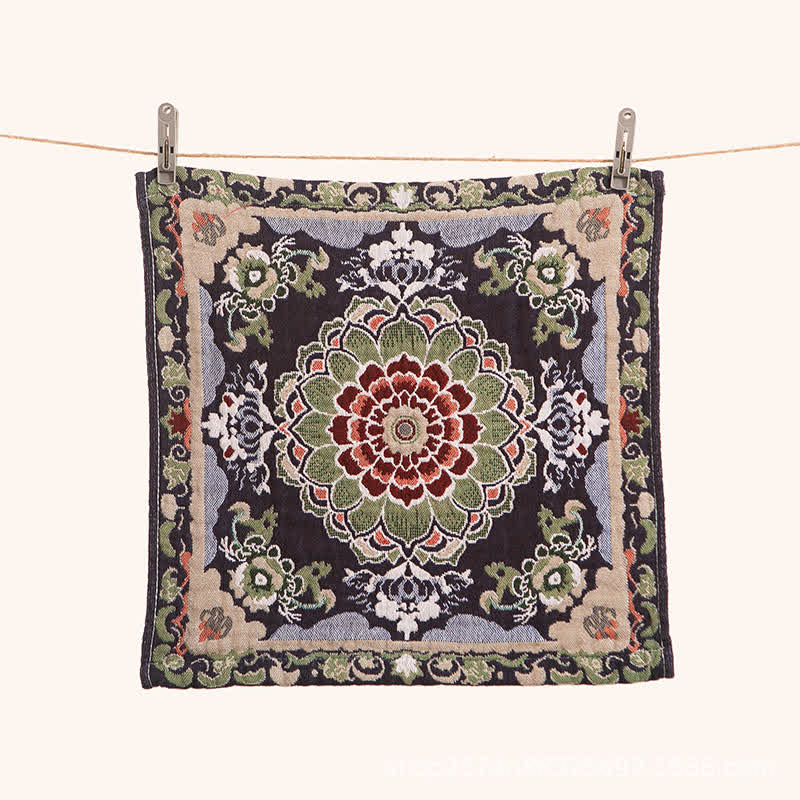 Ownkoti Retro Floral Baumwoll-Küchenhandtuch, saugfähig - image 3