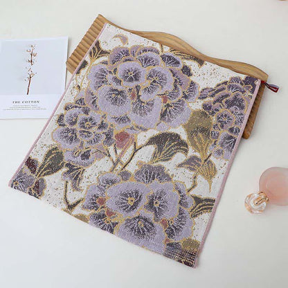 Ownkoti Luxuriöses, saugfähiges Küchenhandtuch aus Baumwolle mit Blumenmuster - image 8