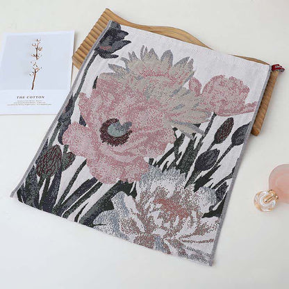 Ownkoti Luxuriöses, saugfähiges Küchenhandtuch aus Baumwolle mit Blumenmuster - image 7