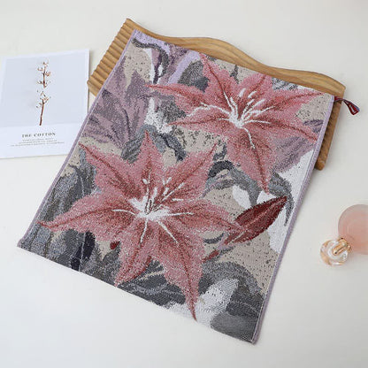 Ownkoti Luxuriöses, saugfähiges Küchenhandtuch aus Baumwolle mit Blumenmuster - image 5