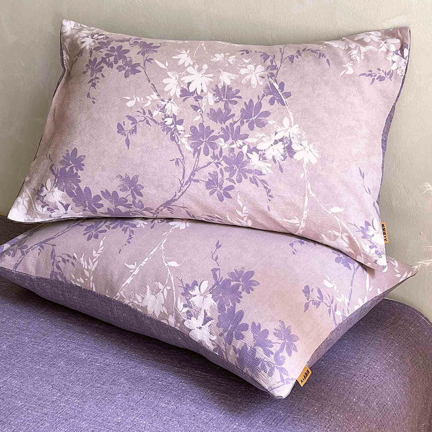 Ownkoti Bettwäsche-Set mit Vintage-Blumenmuster (4-teilig) - image 3