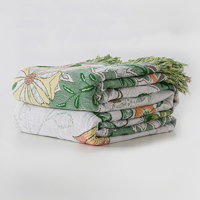 Ownkoti Refresh Floral Baumwollgaze-Quastendecke - image 1